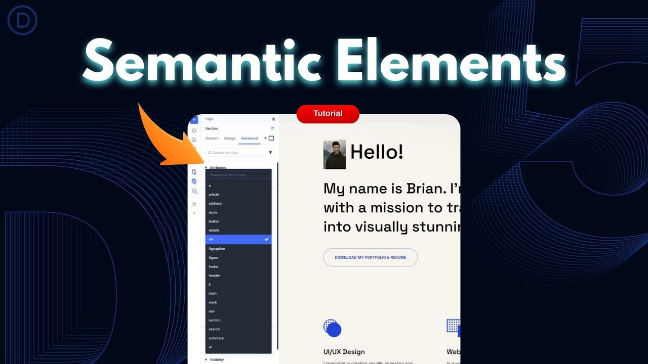 Everything You Need To Know About Semantic Elements In Divi 5 - YouTube