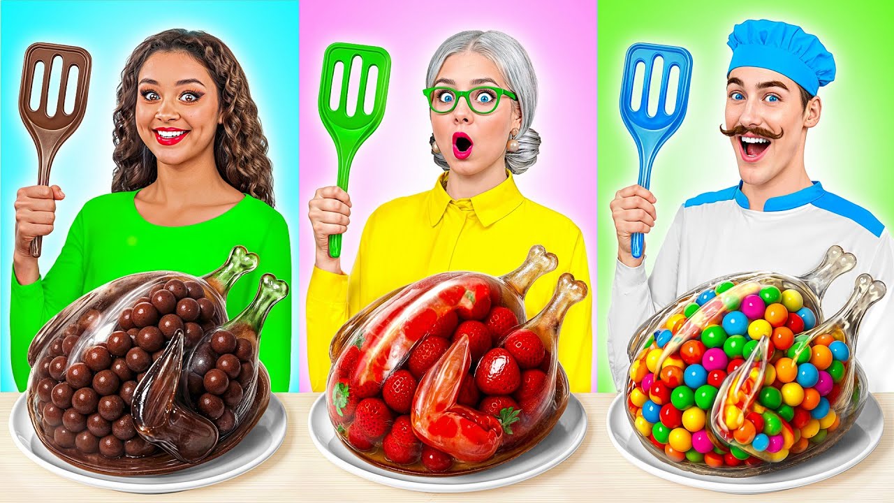 Кулинарный Челлендж: Я против Бабушки | Креативные Лайфхаки с Едой от Multi DO Joy