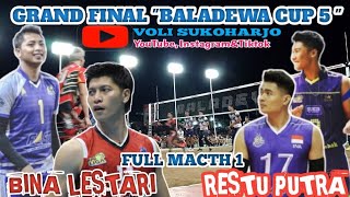 Grand FINAL BALADEWA...RESTU PUTRA SANDI AKBAR VIKO VS DIMAS SAPUTRA DIAZ BRASIL ERSA TEDY OKA SET 1