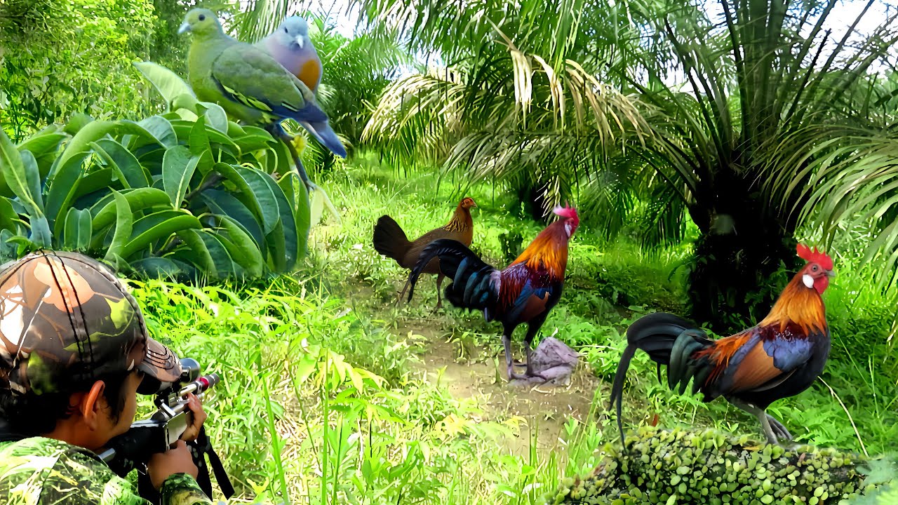 FUUL😱😱BERBURU AYAM HUTAN MERAH DAN PULUHAN BURUNG PUNAI TIDUR 