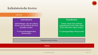 Kalkulatorische Kosten - Einfach Erklärt