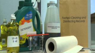 Part 3 of a video by the california board barbering and cosmetology on
footspa cleaning, disinfecting, sanitation. this segment deals with
non-whirlpo...