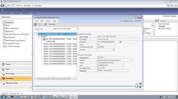 Microsoft Dynamics GP 2013 - Plan to Produce - Lot and Serialization Tracking