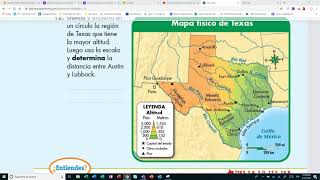 Mapa fisico de texas -