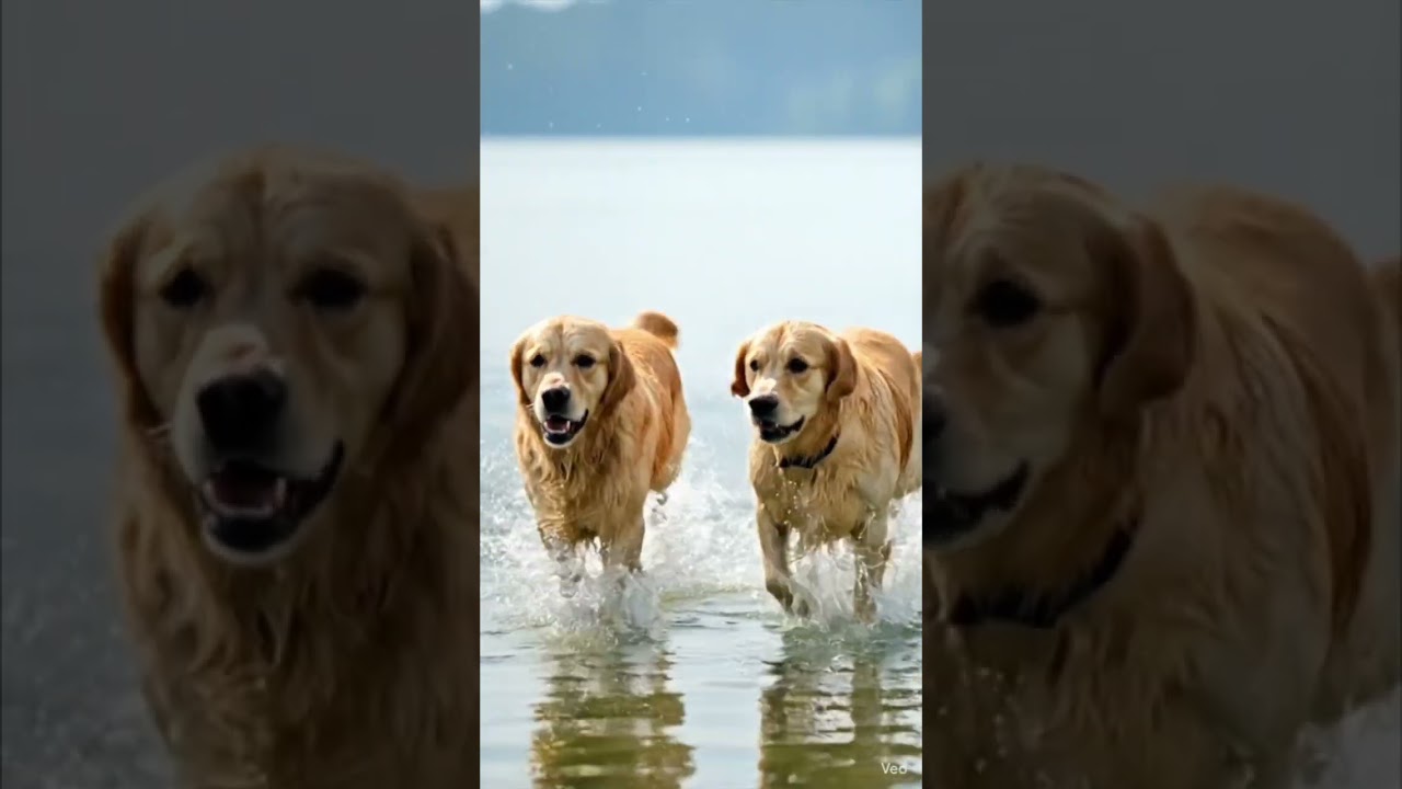 🐶 Dogs Running in Water – Fun & Hilarious Moments! 🌊