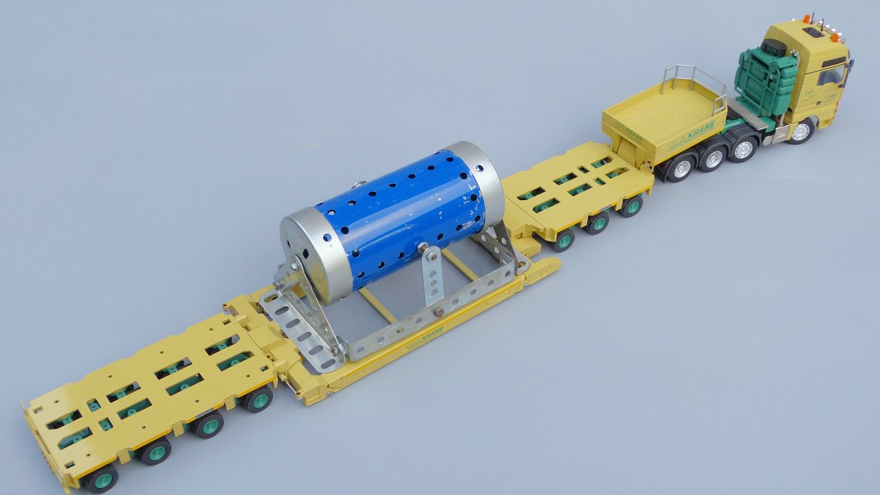 Conrad 1/50 Scale 98018/0 - Goldhofer Power Pack - Bleu/Argent, Diecast, Occasion