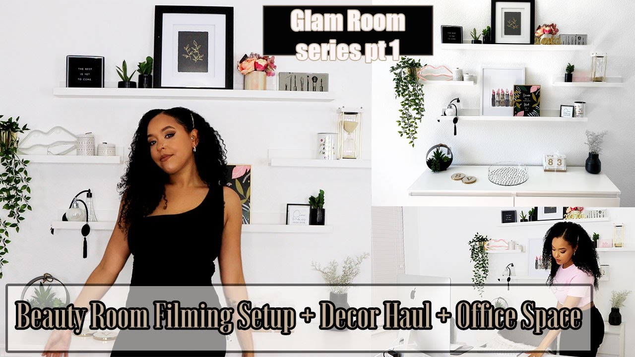 Beauty Room Filming Setup + Decor Haul ~ Glam Room Series pt.1| Sher’s Variety