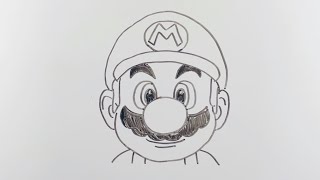 How To Draw Mario That Anyone Can Draw Youtube