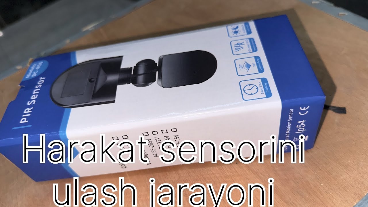 Harakat (PIR) sensorini ulash jarayoni