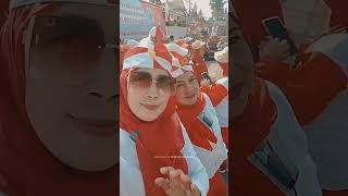 Berpartisipasi senam bersama ibu KJS Bonjovi di alun alun cianjur 🥰