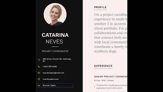 CV website - short tutorial