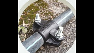 How to repair HDPE Polypipe by using Repair Clamp