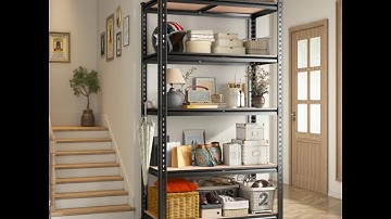 REIBII 2000LBS Metal Shelving | Heavy-Duty Storage Shelves for Garage, Pantry & Basement!