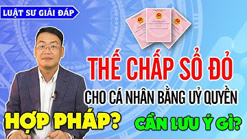 Thế Chấp Sổ Đỏ Cho Cá Nhân Bằng Uỷ Quyền Hợp Pháp? Cần Lưu Ý Gì? Luật Sư Giải Đáp