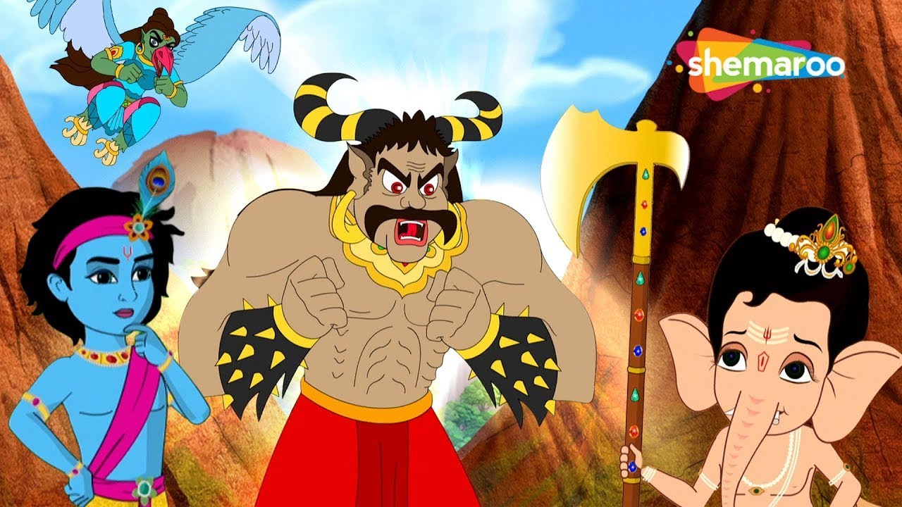 क्या बाल गणेश और कृष्णा की दोस्ती असुरों को हरा पाएगी |@kidsbhakti2​