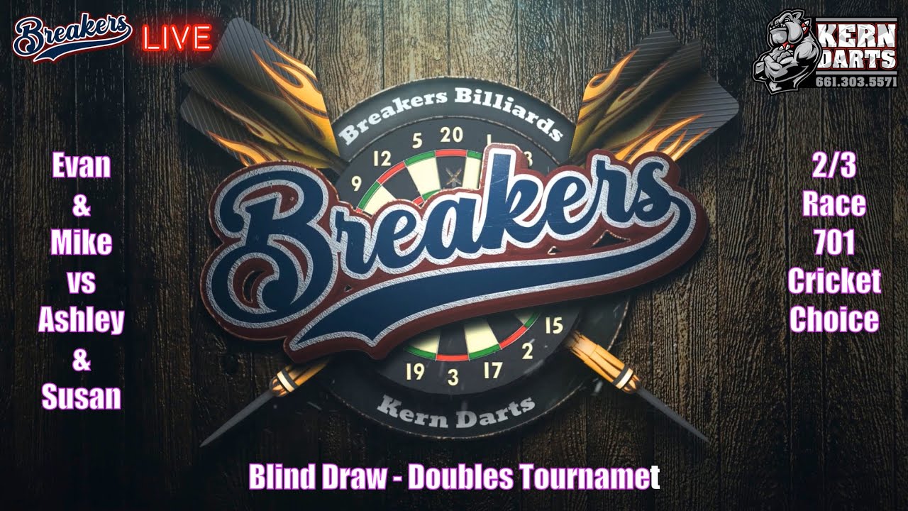 Image of video the Darts Blind Draw - Doubles Evan/Mike vs Ashley/Susan 19