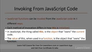 What Is Invoking Functions In Javascript In Hindi? - Free On LearnVern