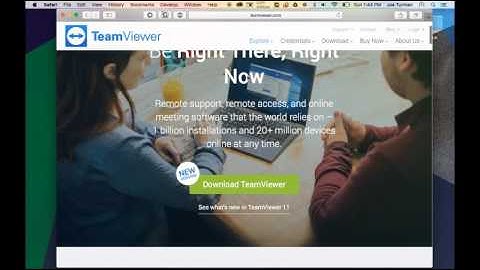 TeamViewer 101: Mac OS X