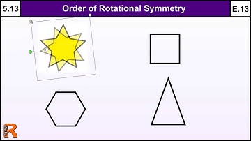 5.13 Order of Rotational Symmetry - Basic Maths GCSE Core Skills Level 5 & Grade E