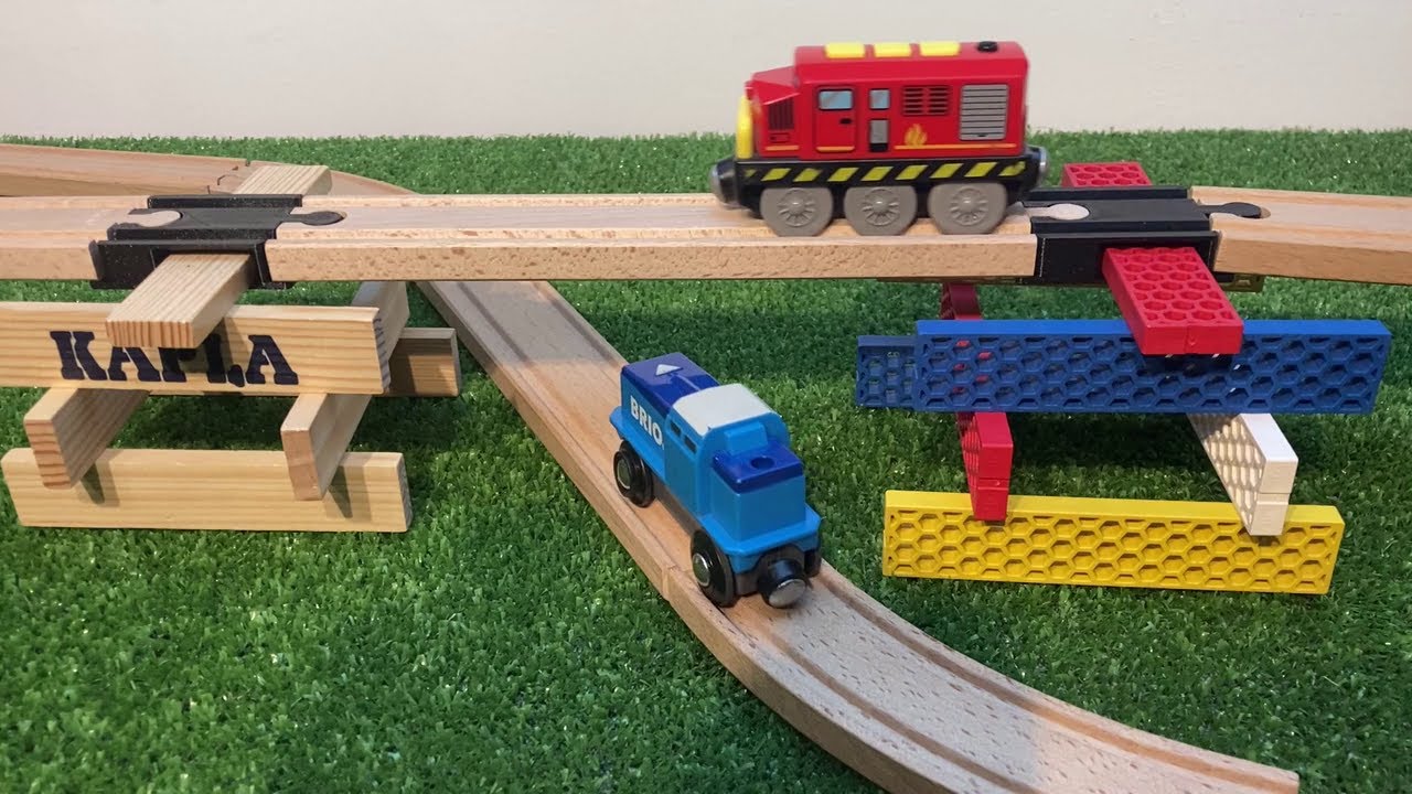 Lot De 6 Adaptateurs Locorico Pour Train En Bois – Compatible Planchettes Kapla, Bio Blo – Fabriqué En France En 3D