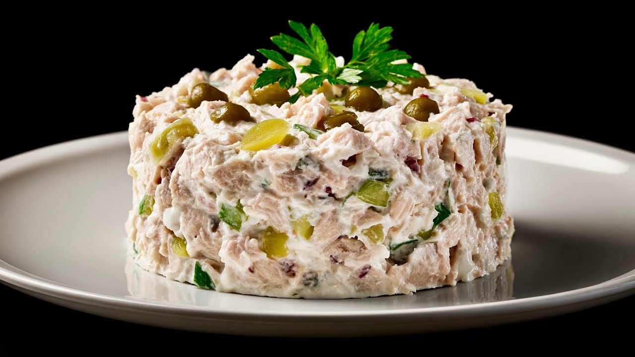 Французский повар показывает, как приготовить идеальный салат с тунцом.