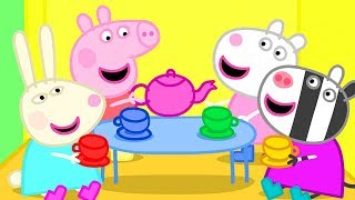 Peppa Pig Is Having A Tea Party In Her Tree House Peppa Pig Official Family Kids Cartoon