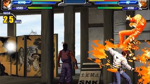 [NEOGEO Battle coliseum] Kyo sample combo