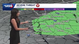 Strong storms today