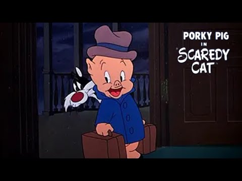 Scaredy Cat 1948 Looney Tunes Porky Pig + Sylvester Cartoon Short Film | Chuck Jones | Film Review