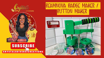 BEAMNOVA Badge Maker / Button Maker Unboxing and First Button