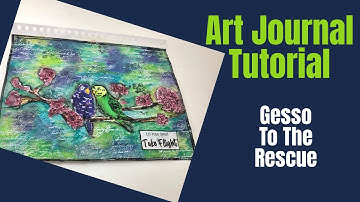 Art Journal Tutorial-MODELING PASTE WITH FOCAL STENCIL, INKTENSE BLOCKS, LOADS OF TECHNIQUES