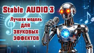 Stable audio 3 не только для нструментальной музыки, но и лучшая для создания ЗВУКОВЫХ ЭФФЕКТОВ