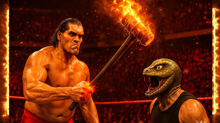 WWE 2K24 - The Great Khali vs Monster Anaconda (c) - Wrestlemania | First Time in WWE History | #wwe