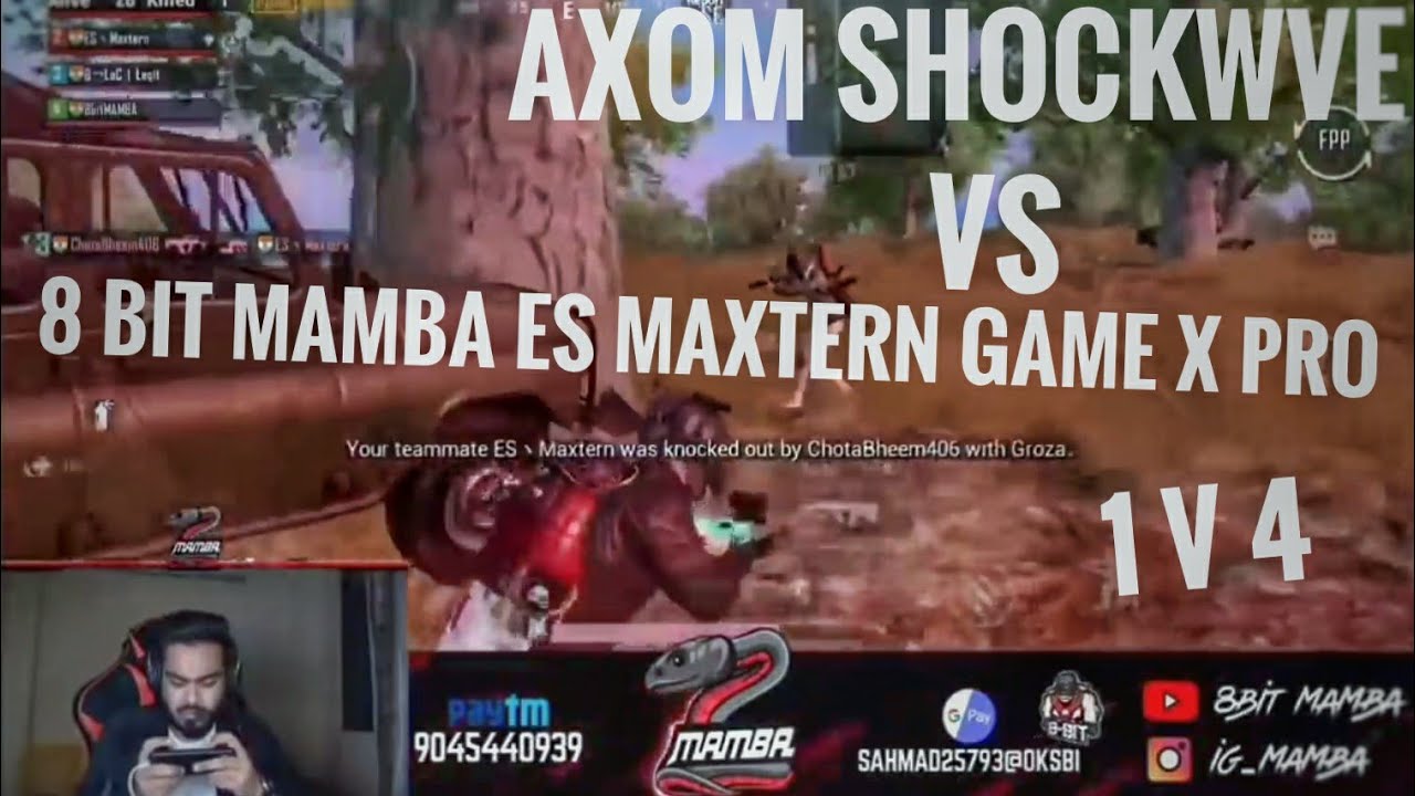 AXOM SHOCKWVE VS 8BIT MAMBA ES MAXTERN GAME X PRO (1 V 4)
