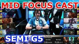 IMT vs C9 Game 5 - Mid Focus Cast | Semi Finals S6 NA LCS Summer 2016 | Immortals vs Cloud 9 G5