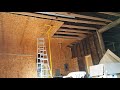 Replacing garage ceiling.