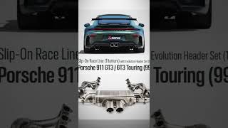 akrapovic slip-on race line on Porche 911 GT3/Touring #porscheracing #porschemotorsport #shorts #fyp