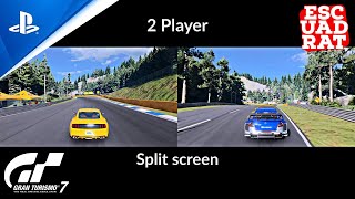 2 Player Split Screen Gran Turismo 7 PS5 Multiplayer GT7 PlayStation 5 | 4K HDR10 60FPS