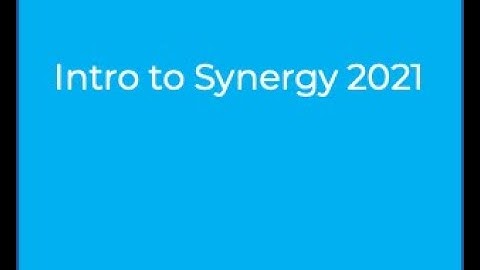Synergy intro cut 2021