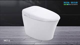 HK916 ONE PIECE integral Smart sitting wc pan Intelligent Toilet Smart Bathroom Sanitary wares