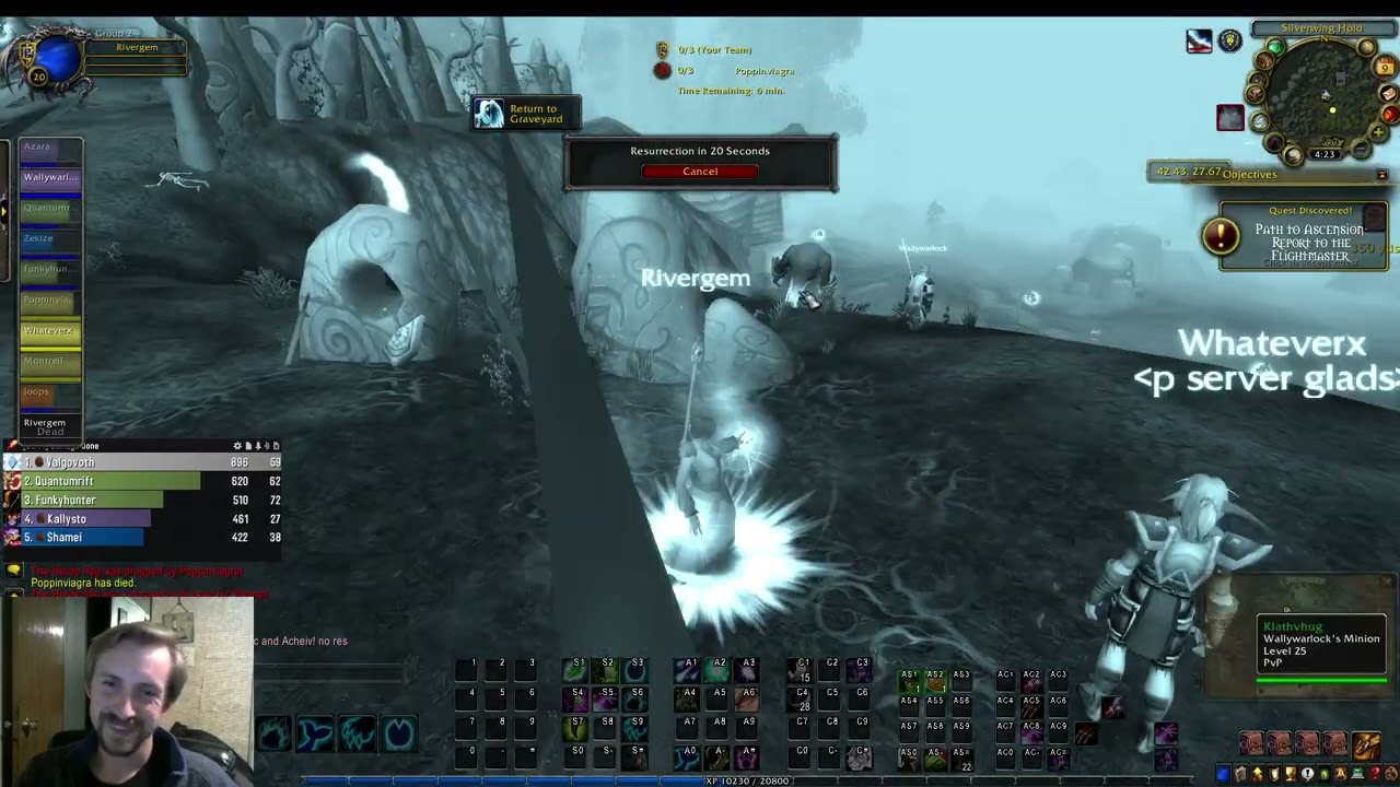 Getting killed a bunch on my druid, with a bit of story time. WSG