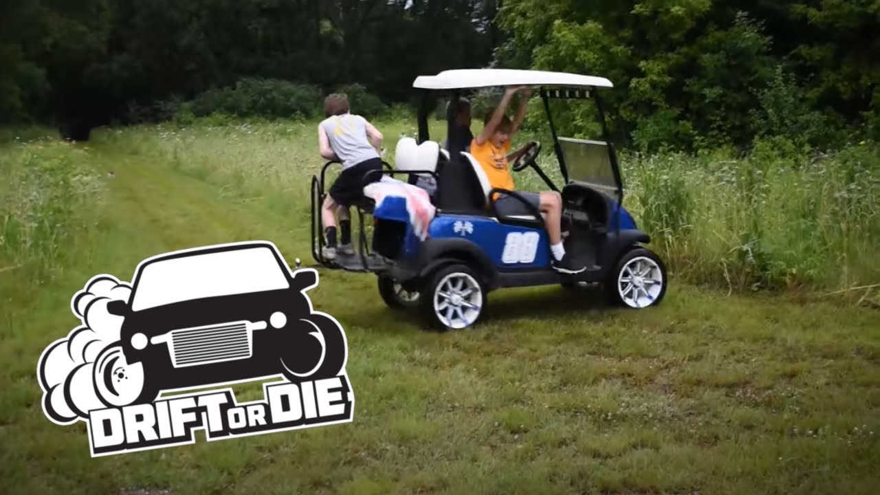 Drifting The Golf Cart! YouTube