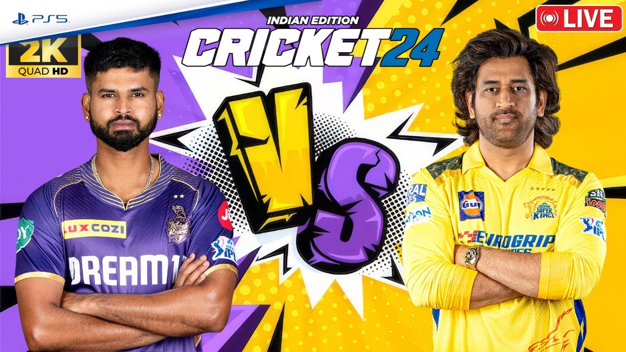 CSK vs KKR | T20 IPL | Cricket 24 Tamil | maXKeyYT - YouTube
