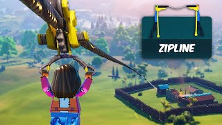 HOW to make a ZIPLINE in LEGO Fortnite...