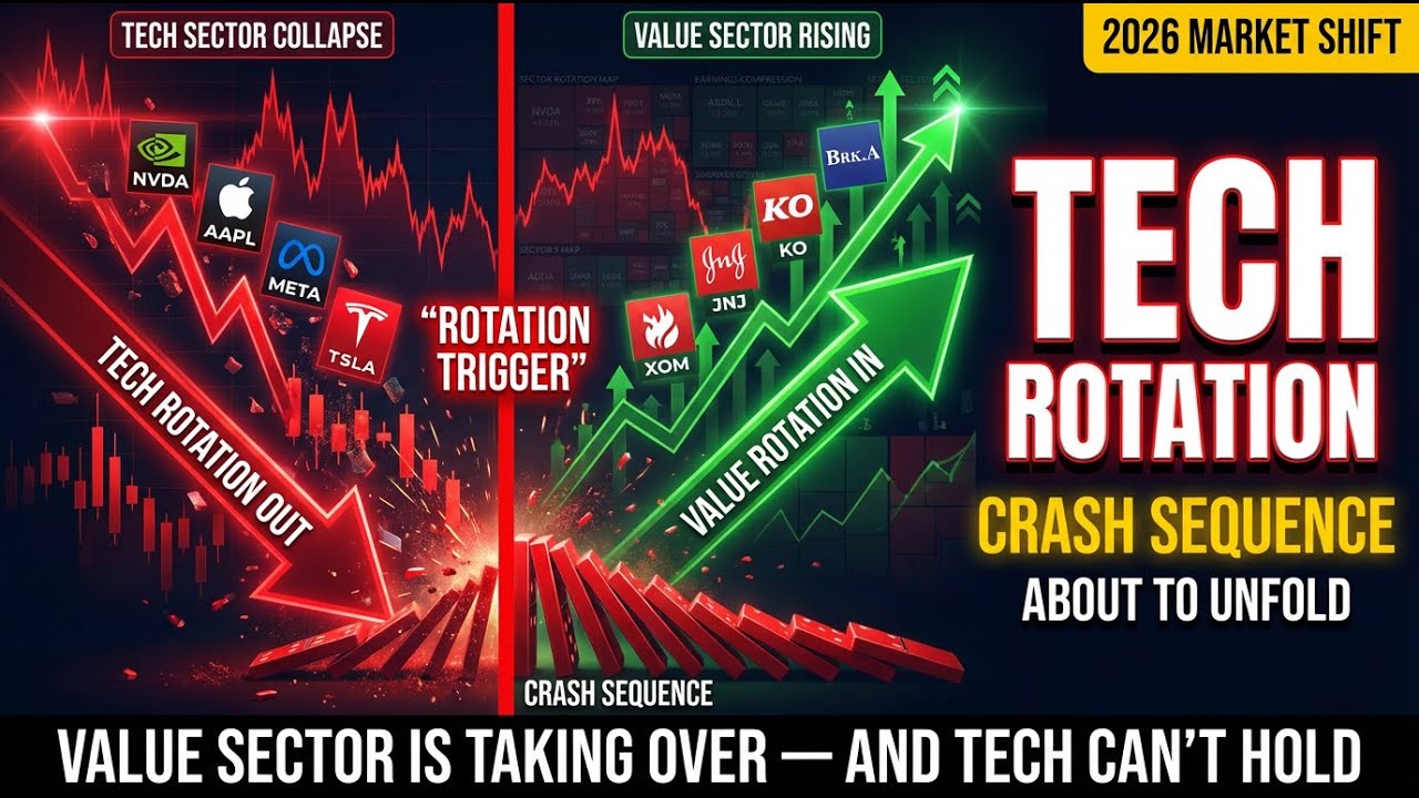 Tech Sector Rotation Into Value = The Crash Sequence That's About to Unfold