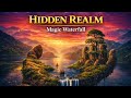 Hidden Realm 🌄 Magic Waterfall Fantasy Ambience | Relaxing Fantasy World for Study, Sleep &amp; Relax