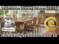 Double Pedestal Solid Wood Mennonite Stockholm Dining Room Table and Chairs, Newmarket Ontario. Double Pedestal Solid Wood Mennonite Stockholm Dining Room Table and Chairs, Newmarket Ontario.