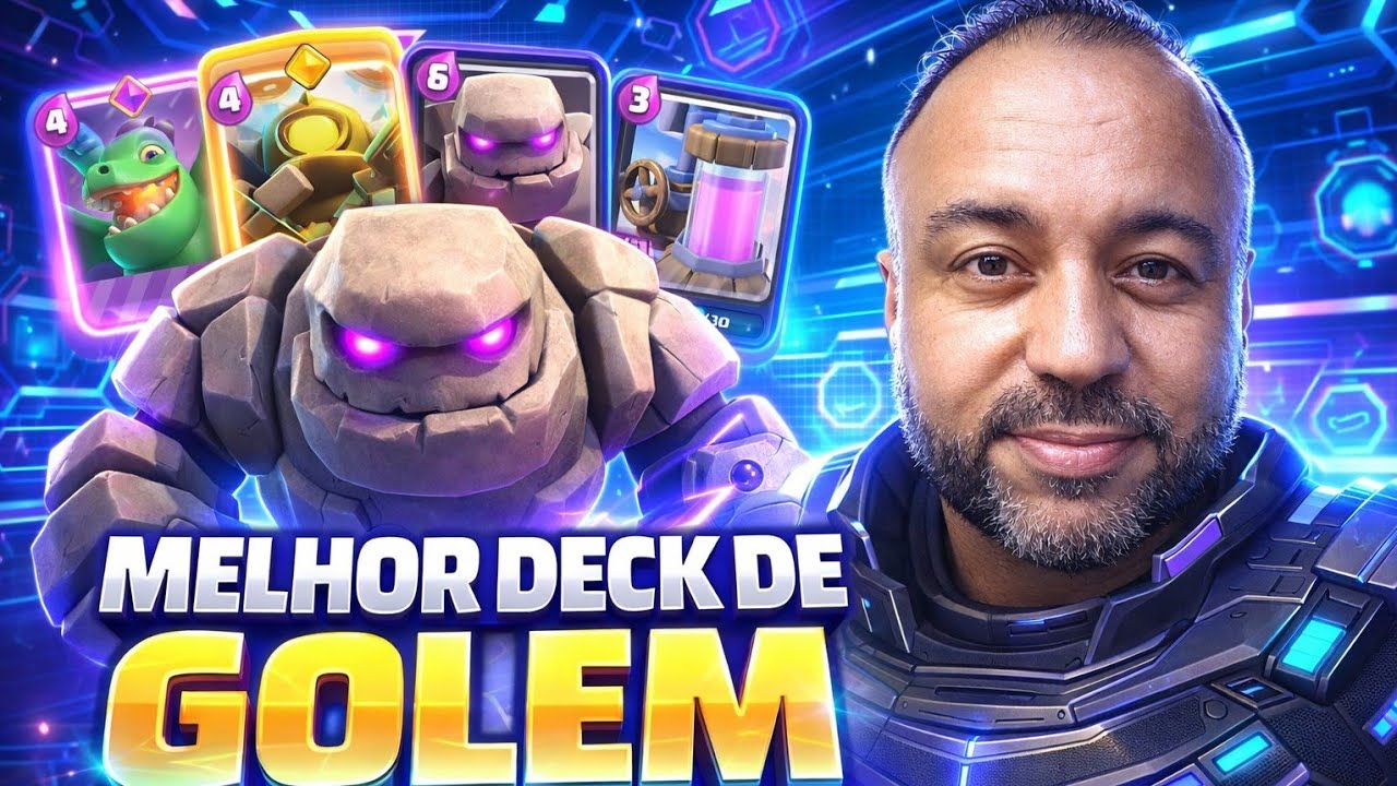 MELHOR DECK DE GOLEM FEVEREIRO 2026 - CLASH ROYALE