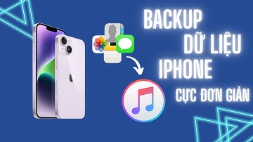 Hướng dẫn cách backup dữ liệu iPhone bằng iTunes