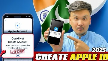 Create Apple ID Easy| No Need Pc | Fix could Not Creat Account 2025!